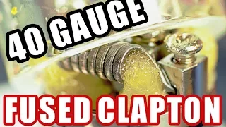 STEP UP YOUR CLAPTON GAME W/ 40 G WIRE - FUSED CLAPTON COIL BUILD TUTORIAL/ HOW TO/ TIPS & TRICKS