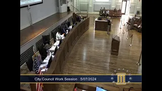 MONTGOMERY CITY COUNCIL WORK SESSION (MAY 7, 2024)