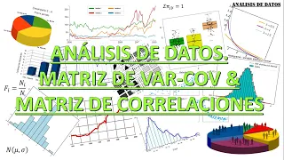MATRIZ DE VARIANZAS-COVARIANZA Y CORRELACIONES de variables aleatorias. Ejercicio resuelto.
