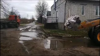 Вывоз строительных отходов с использованием спецтехники СПБ