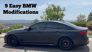 Full Modification List on a BMW 5 Series (9 EASY Modifications for a BMW 540i: Wrap, Diffuser, Lip)