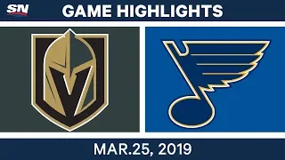 NHL Game Highlights | Golden Knights vs. Blues – March 25, 2019