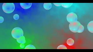 Bubbles before Cloudy Background, Freeze Zoom In and Out Effect, Animated Screensaver, Wallpaper, 4K