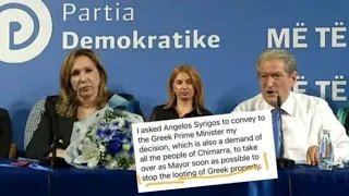 “Ndërhyni që të betohem si kryetar që të ndaloj plaçkitjen e pronave greke”, Kokalari shpërthen..