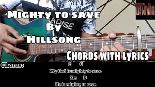 Mighty to save - Hillsong (easy guitar chords tutorial with lyrics) | LBV Rhythm