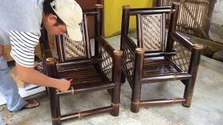 Cara Membuat Kursi Teras dari Bambu