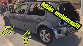 ALISAMOS y PINTAMOS LAS puertas DEL GOLF iv GTI y MONTAMOS ESPEJOS de mk5+INTERMITENTES DINAMICOS