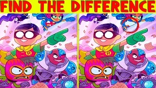 Photo Puzzles Teen Titans Go | Spot the difference Brain Games for Kids | Child Friendly