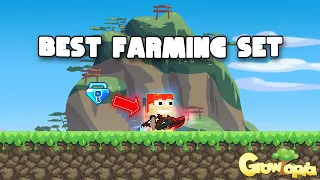 Best Farming Set in Growtopia! (Easy RICH + 1 Hit all blocks)