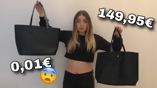 Handtasche für 0,01€ vs. 149€ 😨 Der Test !!! | Bibi