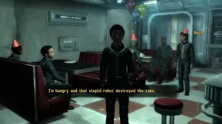 Fallout 3 what happens if you eat the sweet roll before Butch talks to u Secret dialogue