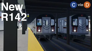 R142s on the IND Concourse Line in Roblox C via D