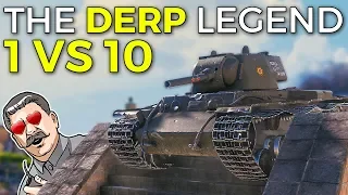 The Derpiest Battle of 2020 • 1 vs 10 | World of Tanks KV-1 Gameplay