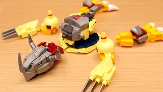 DIGIMON WarGreymon vs MetalGarurumon -unofficial LEGO-