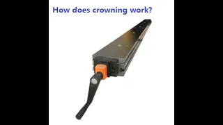 How does crowning working on press brake?crowning table for press brake