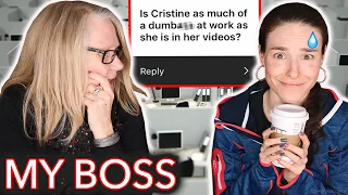 Painting my Boss' Nails while she exposes me (real life)
