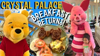 Crystal Palace Character Breakfast is BACK! 2022 Review + Mickey Churro Waffles?!