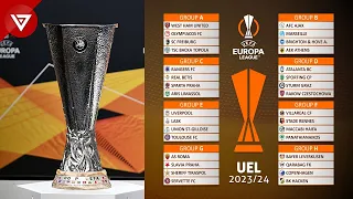 UEFA Europa League Draw 2023/24 Group Stage | UEL Draw Result 2023-24