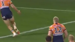 Kaylin Ponga's Famous Sidestep on James Tedesco