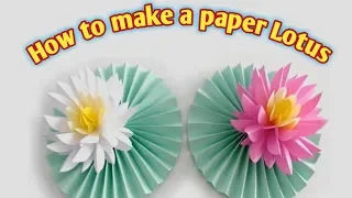 DIY How to make Most Beautiful Lotus/water Lily with paper/Paper Lotus Flowers/Lotus Flower