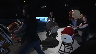 Paris Taiko Ensemble plays Ata at Festival des Arts Martiaux Nord‐Europe 2015