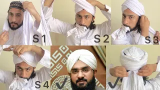 How to tie Hafiz Imran Aasi Amamah turban | Amamah sharif tutorial | Majid shah