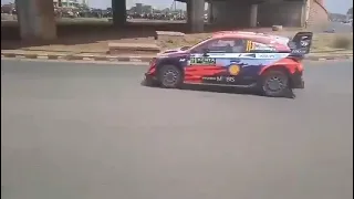 WRC 2021 kenya. Neville drifting like crazy..