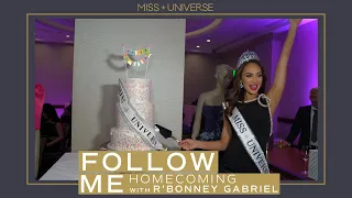 Miss Universe R'Bonney Gabriel Homecoming Tour | FOLLOW ME | Miss Universe