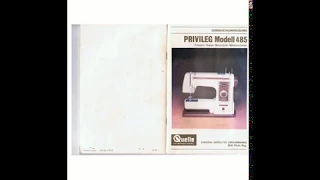 Manual Privileg Freiarm Super-Nutzstich 485 Nähmaschine Sewing machine Швейная машина Instruction