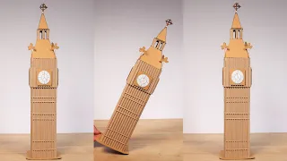 How To Make Big Ben Clock Tower | Homemade Crafts Out Of Cardboard