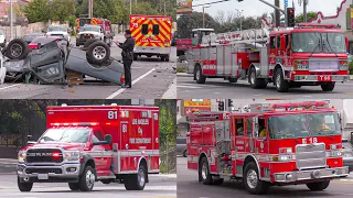 LAFD Major Traffic Collision Response (Sylmar)