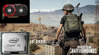 PUBG - i5 3330 - msi GTX 1050 Ti 4gb - 1080p (pubg release,fps test)