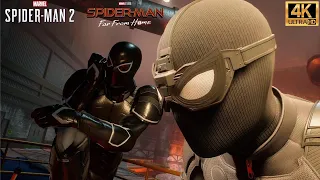 Spider-Man And Agent Venom Finds Tombstone With The MCU Stealth Suit - Marvel's Spider-Man 2 (4K)