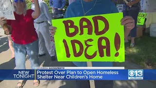 Protest Occurs Over Plan To Open Homeless Shelter Near Children's Home