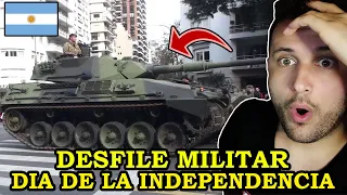 Español REACCIONA a DIA DE LA INDEPENDENCIA ARGENTINA *DESFILE MILITAR 2019* | ESPECTACULAR...