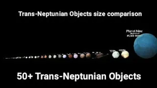 Trans-Neptunian Objects size comparison 2021.