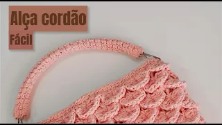 ALÇA CORDÃO / TUBULAR PARA BOLSA DE CROCHÊ