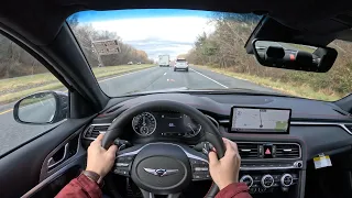 2023 Genesis G70 3.3T AWD - POV Test Drive | 0-60