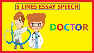 5 lines on doctor | Doctor fancy dress lines | Speech on doctor | Essay on doctor | Community helper