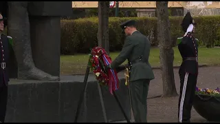 Crown Prince Regent Haakon Magnus of Norway marks Victory Day 2023