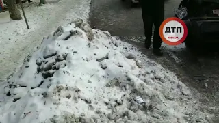 ДТП КИЕВ ДЕМЕЕВСКАЯ ТРИ АВТО 15.01.2019 видео с места