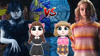 My Talking Angela 2 - New Update Gameplay I Wednesday Addams Vs Enid Sinclair 🥰 New Christmas