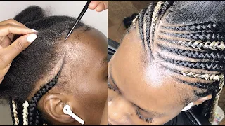 FEEDIN BRAIDS CLASS: Size progression, Parting for spacing, Fullness + Tucking & extend box braids