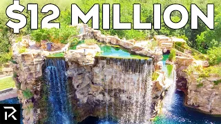 This $12 Million Dollar Waterfall Mansion Has Secret Underwater Tunnels