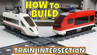 How to Build a LEGO Train Intersection / X-Cross 🛤