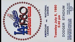 1980 MLB All Star Game LOS ANGELES Original ABC Broadcast