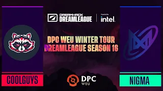 Dota2 - Nigma Galaxy vs Coolguys - Game 2 - DPC WEU Winter Tour - DreamLeague Season 16