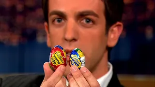 B.J. Novak Proves Cadbury Eggs Are Getting Smaller - "Late Night With Conan O'Brien"