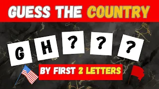 Guess The Country By First 2 Letter's | Can You Guess The Country By First 2 Letters? | Part 2