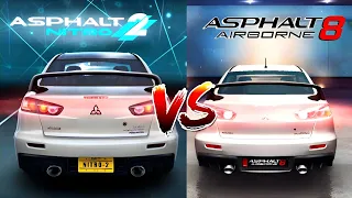 Asphalt Nitro 2 VS Asphalt 8